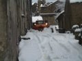 Chasseneige dans le village
